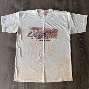 Vintage 2008 NASCAR UAW Dodge Las Vegas Motor Speedway T Shirt Large